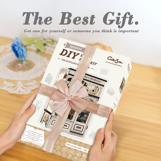 BOOK NOOK KIT - DIY- Scholar's Bookstore - 168pc + LED Light