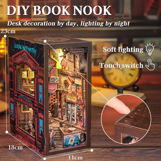 BOOK NOOK KIT - DIY - The Long Goodbye - 238pc + LED Light