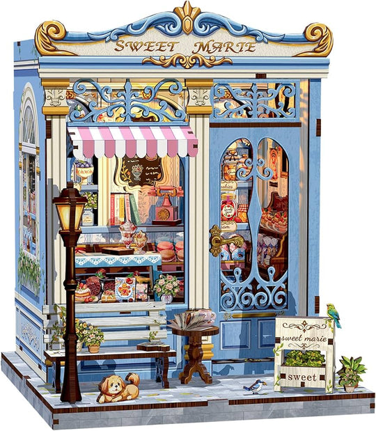 MINIATURE HOUSE - DIY- Sweet Marie - 242pc + LED Light