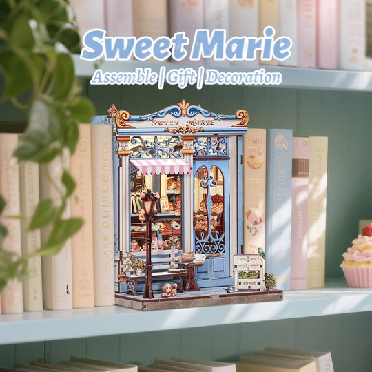 MINIATURE HOUSE - DIY- Anna's Blue Blossom - 255pc + LED Light