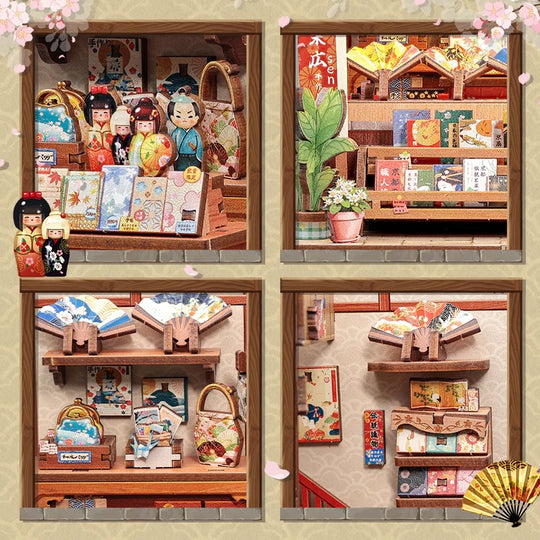 MINIATURE HOUSE - DIY- Tsukino Eogi-Dou - 224pc + LED Light