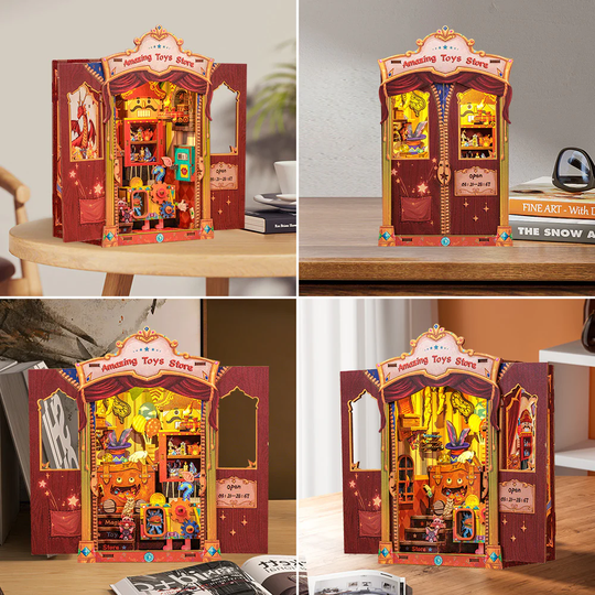 BOOK NOOK KIT - DIY - Amazing Toy Store - 103pc + LED Light