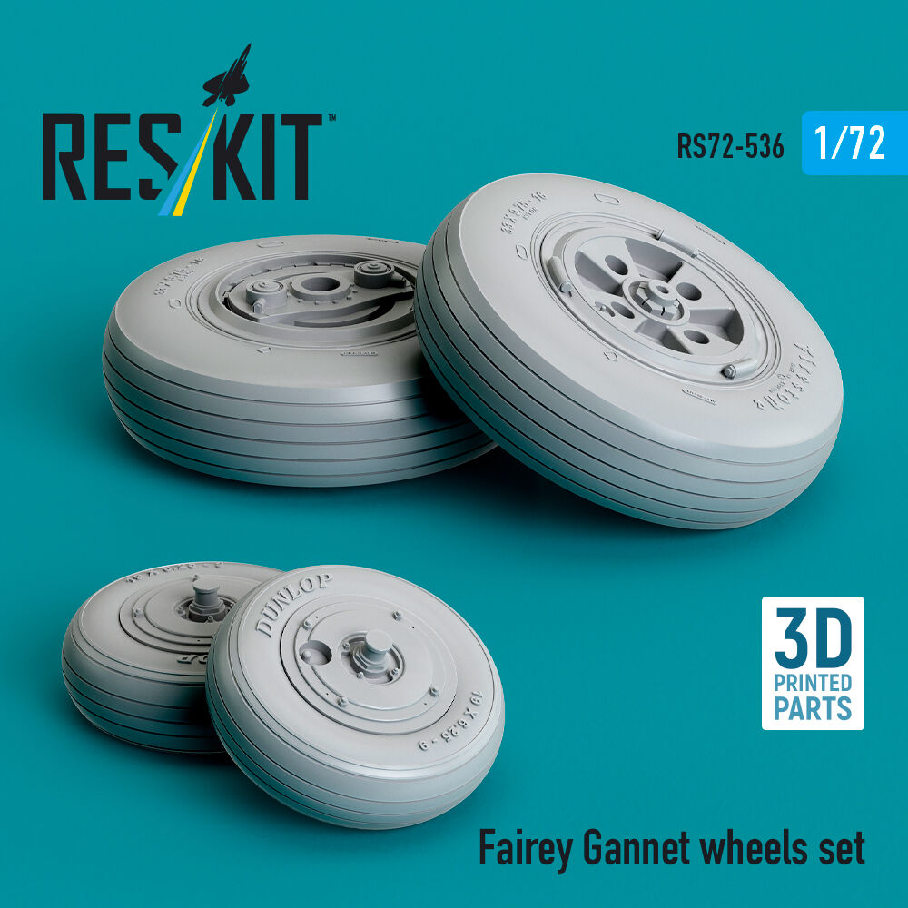 Fairey Gannet wheels set (3D Printed)