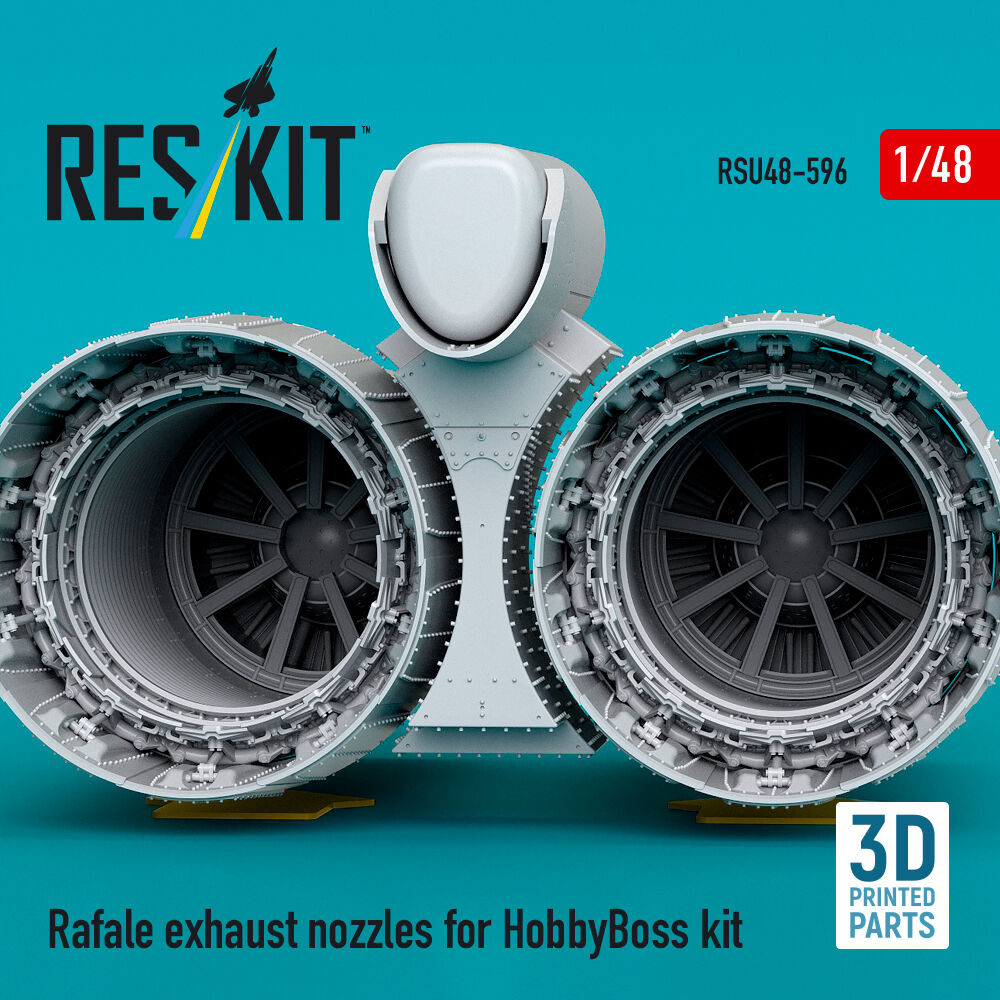 Rafale exhaust nozzles for HobbyBoss kit (3D Printed)