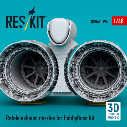 Rafale exhaust nozzles for HobbyBoss kit (3D Printed)