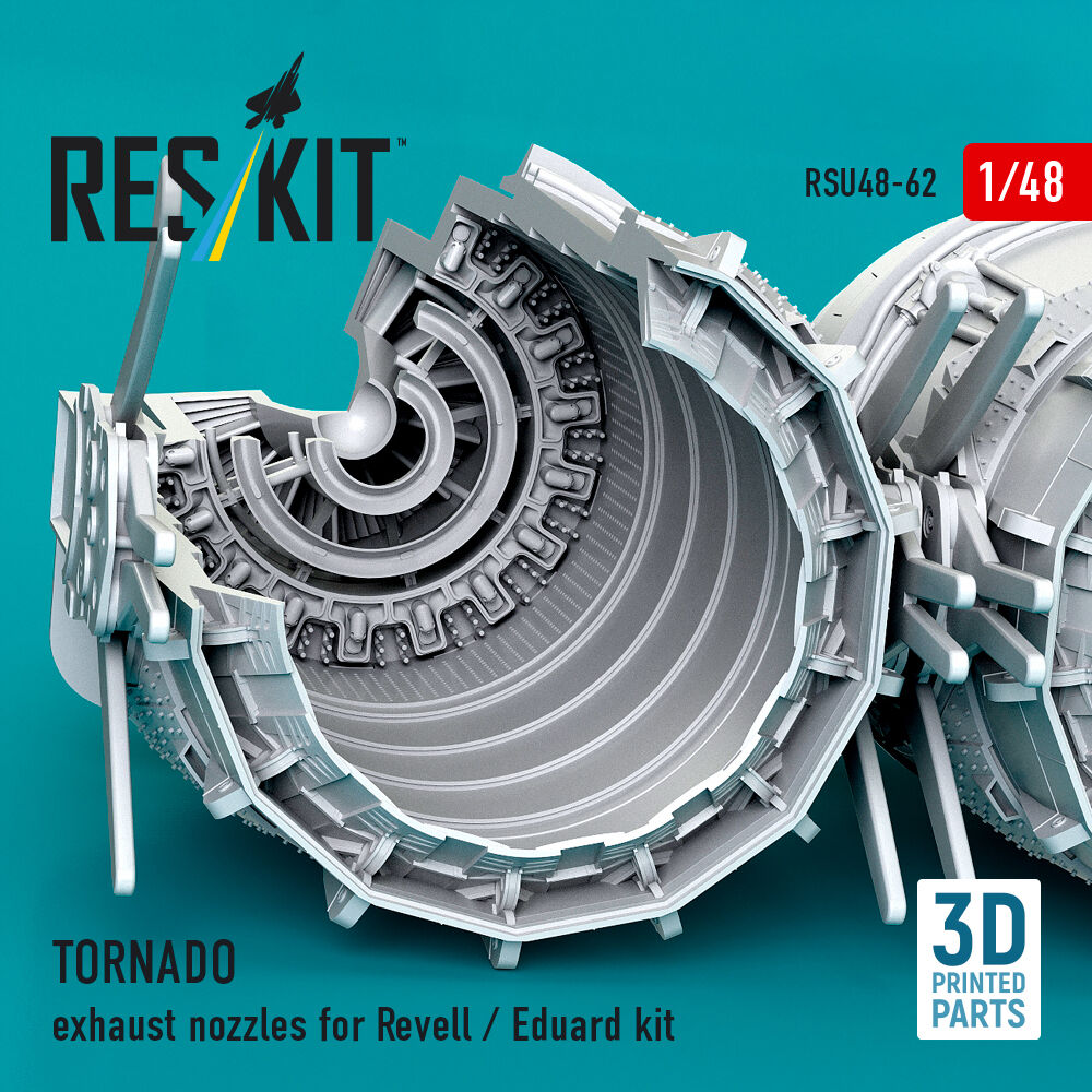 TORNADO exhaust nozzles for Revell / Eduard kit (3D Printed)