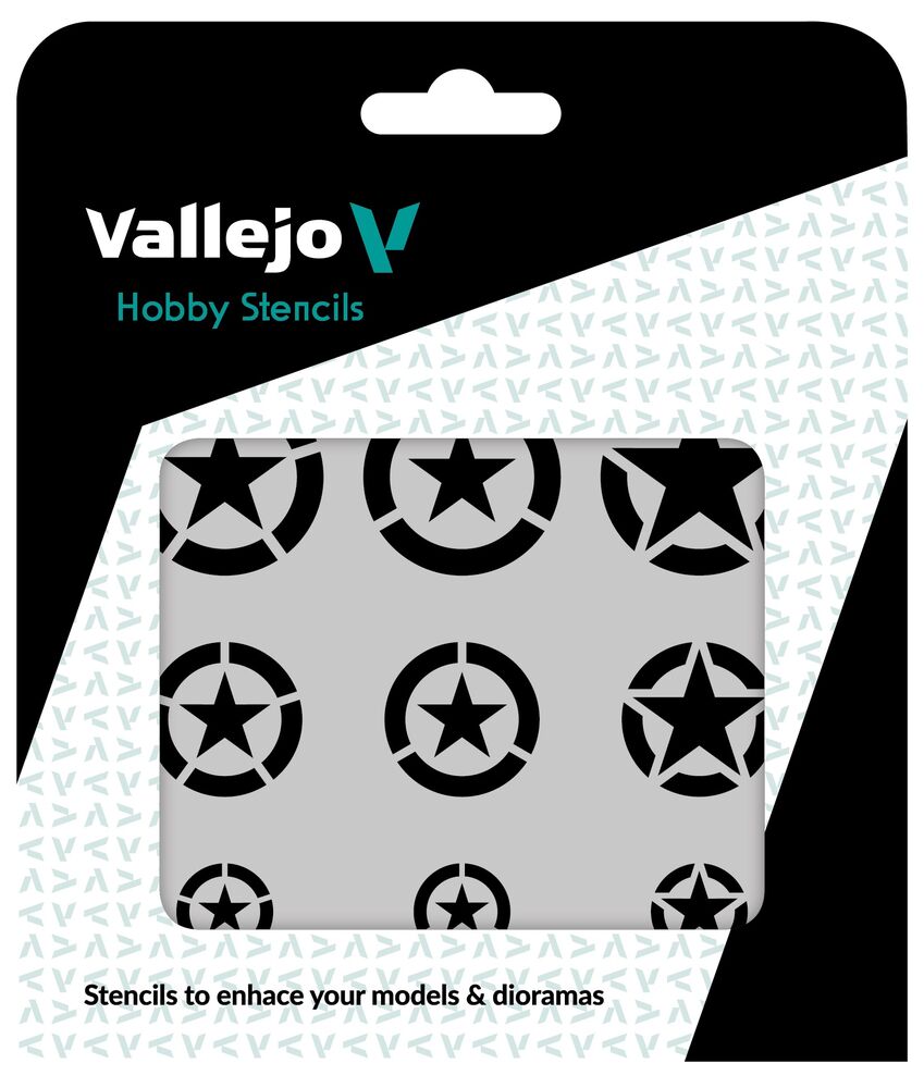 Vallejo Stencils: USAF Marks 125 x 125 mm