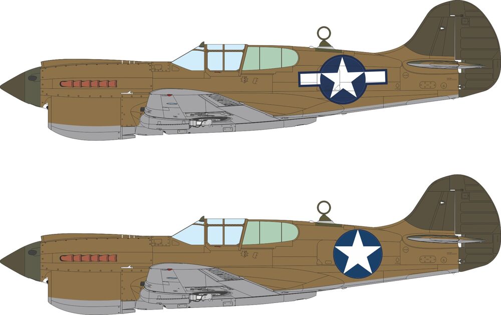 P-40K US national insignia for Eduard