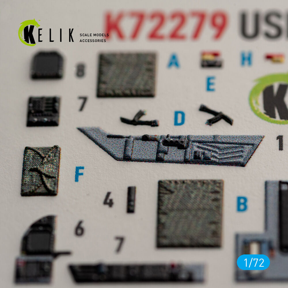 USMC F/A-18+ -  interior 3D decals for Academy 12411