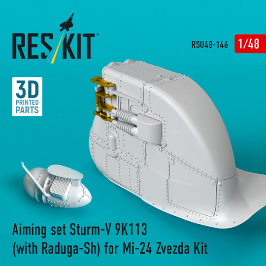 Aiming set Sturm-V 9K113 (with Raduga-Sh) for Mi-24 for Zvezda kit (3D Printed)