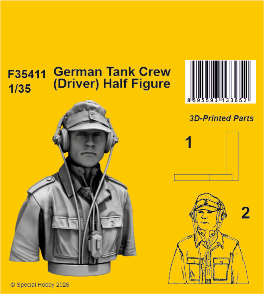German Tank Crew (Driver) Half Figure