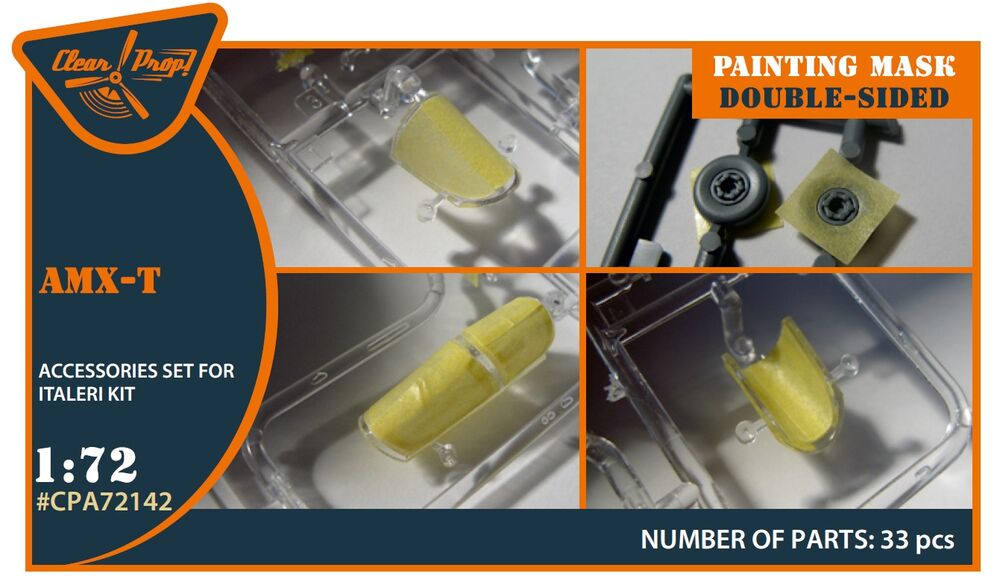 AMX-T double-sided painting mask for Italeri kits
