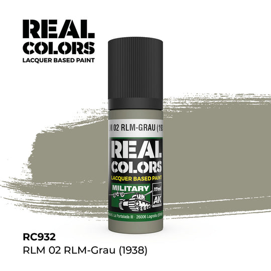 Real Colors: RLM 02 RLM-GRAU (1938) 17 ml.