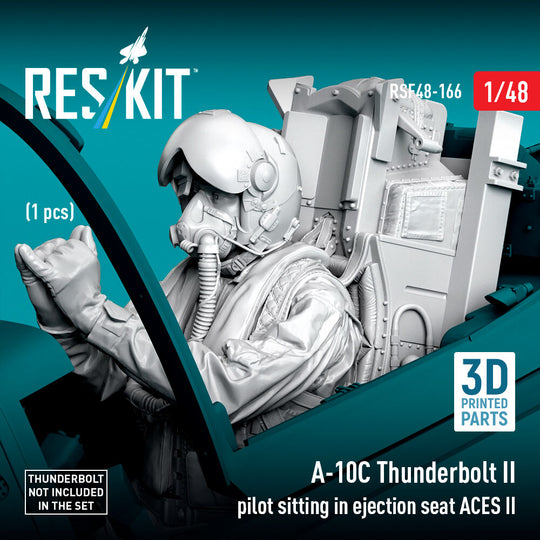 A-10C Thunderbolt II pilot sitting in ejection seat ACES II (1 pcs) (3D Printed)