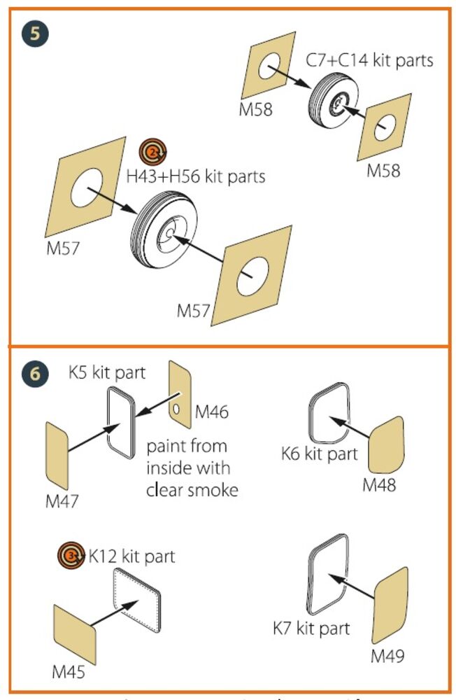 CH-54 painting mask for ICM kit 53054