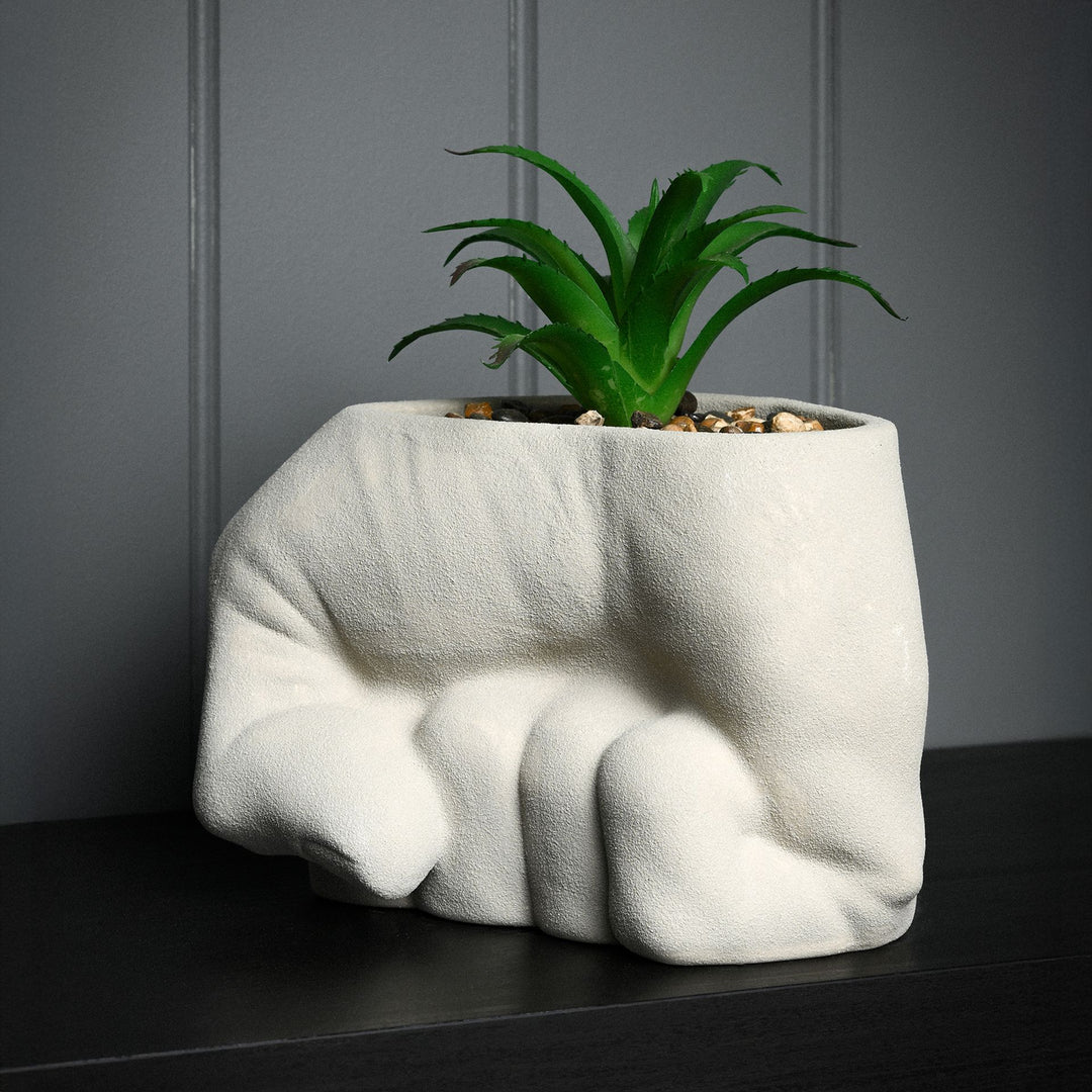 Marvel Hulk Fist Planter With Faux Plant