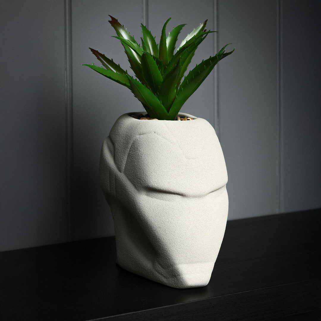 Marvel Iron Man Planter With Faux Plant