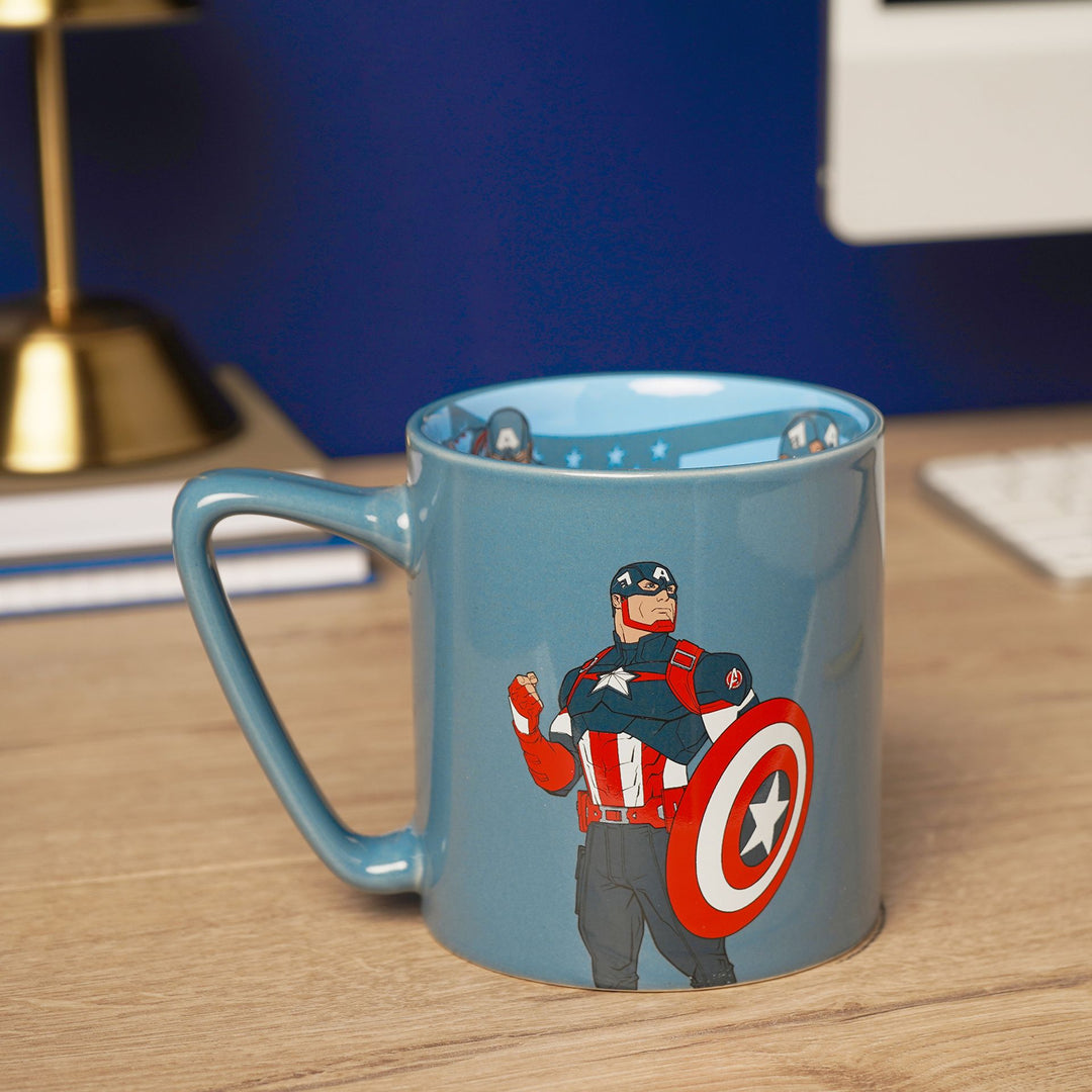 Marvel The Avengers Mug with Inside Decal - Captain America