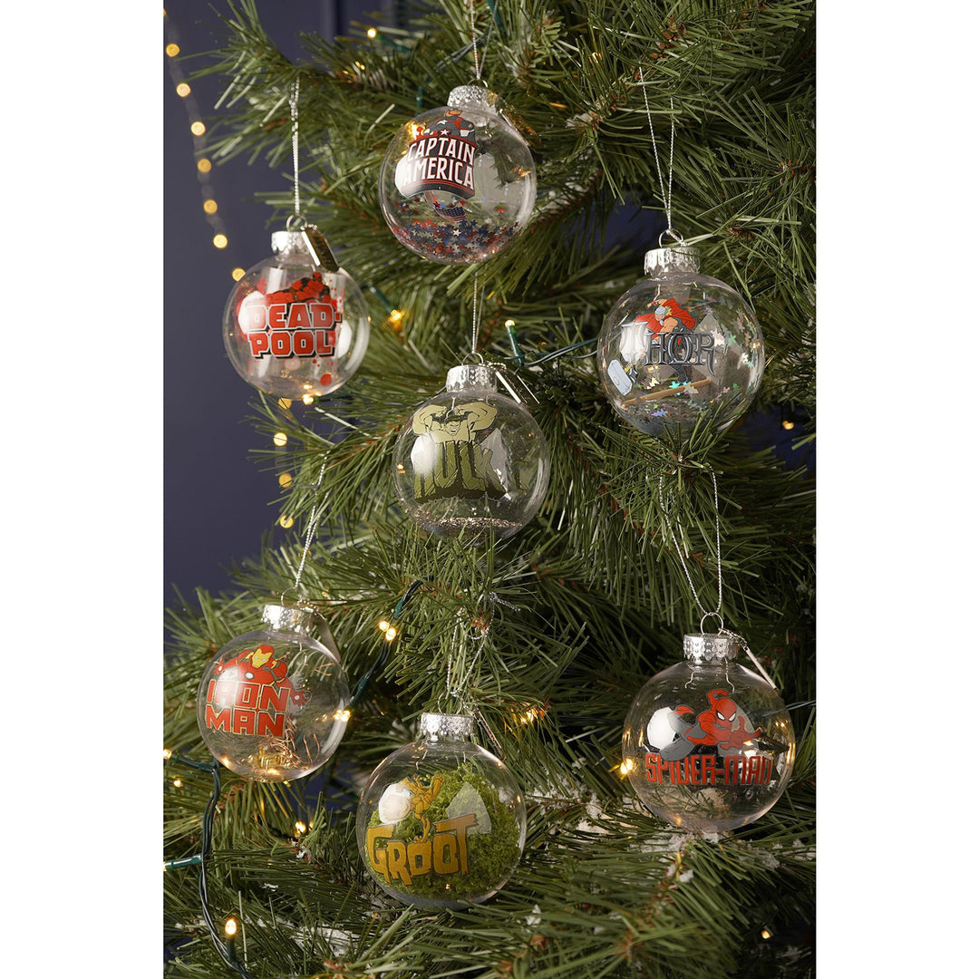 Marvel The Avengers Set of 7 Filled Baubles