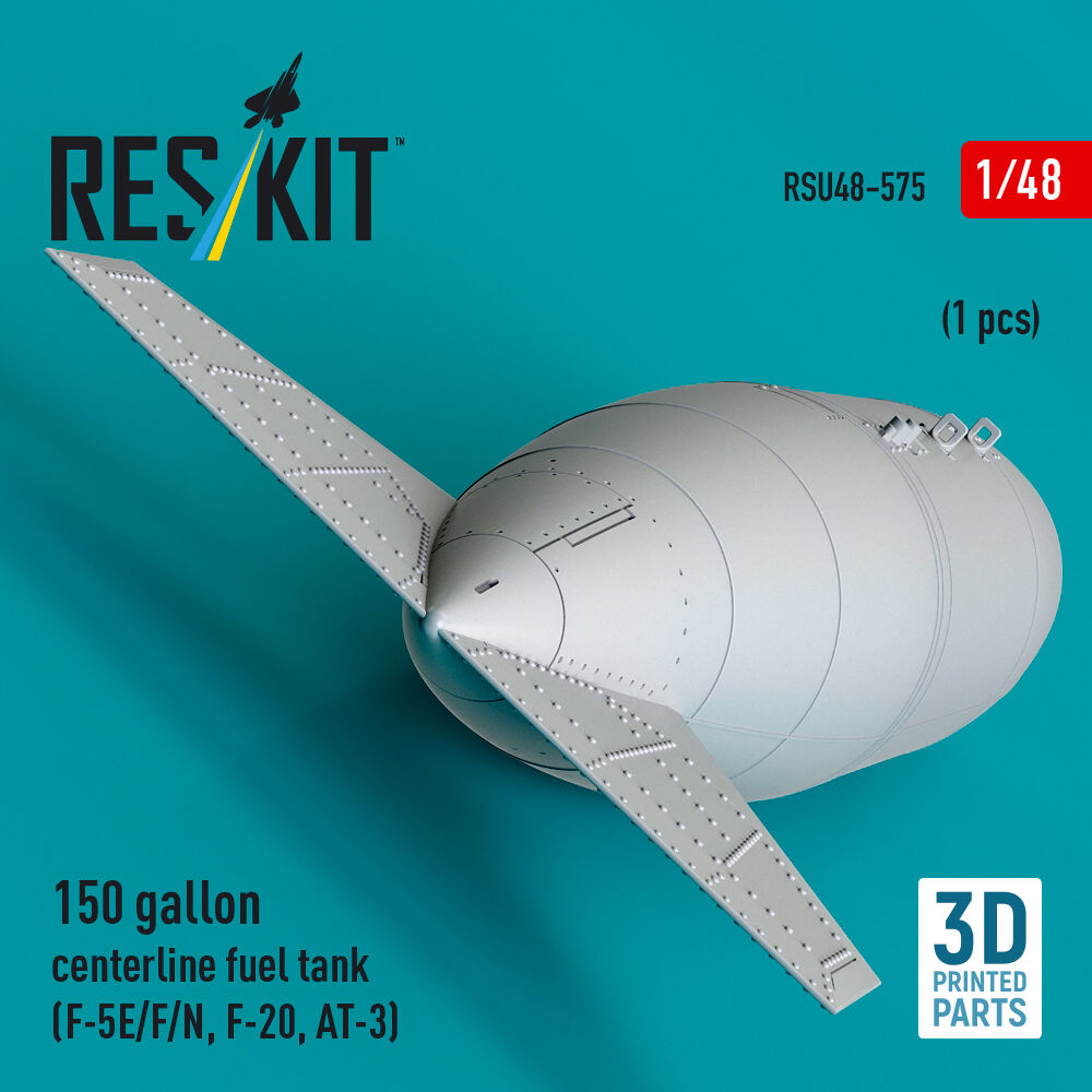 150 gallon centerline fuel tank (F-5E/F/N, F-20, AT-3) (1 pcs) (3D Printed)