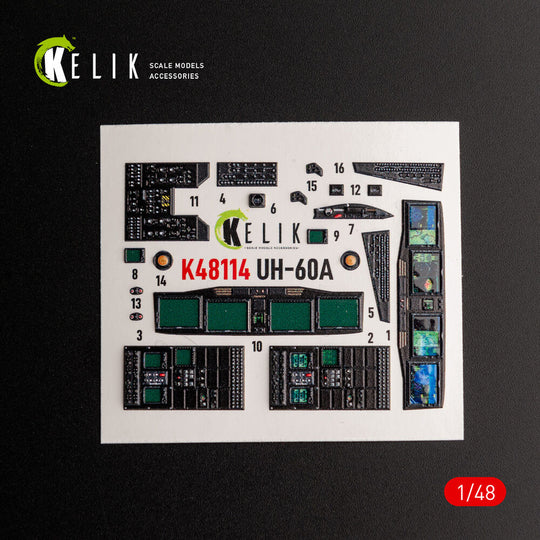 UH-60A Black Hawk - Type 2  Defence Intelligence of Ukraine interior 3D decals for ICM kit