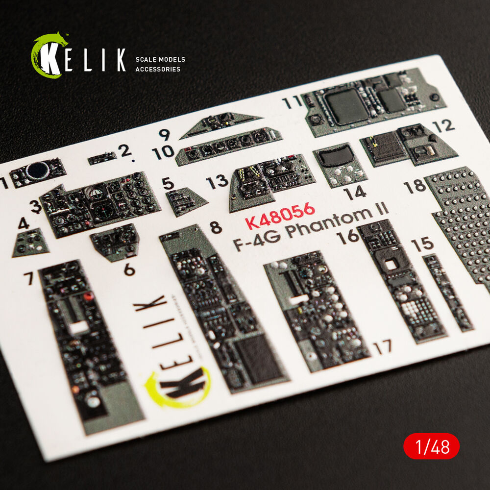 F-4G interior 3D decals for Meng kit