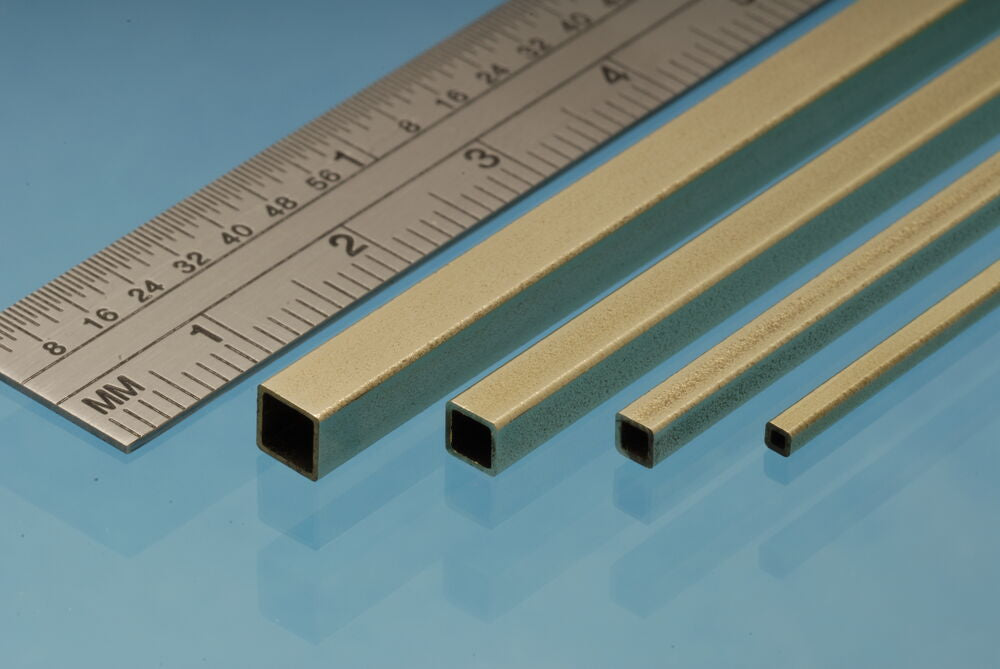 Square Brass Tube 6.35 x 6.35 mm