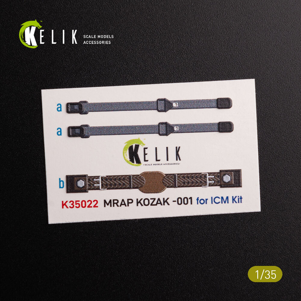 Kozak-001 Ukrainian MRAP 3D decals for ICM kit