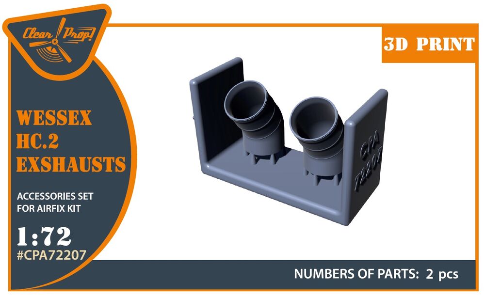 Wessex HC.2 Exhausts for Airfix kit