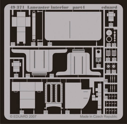 Lancaster interior für Tamiya Bausatz