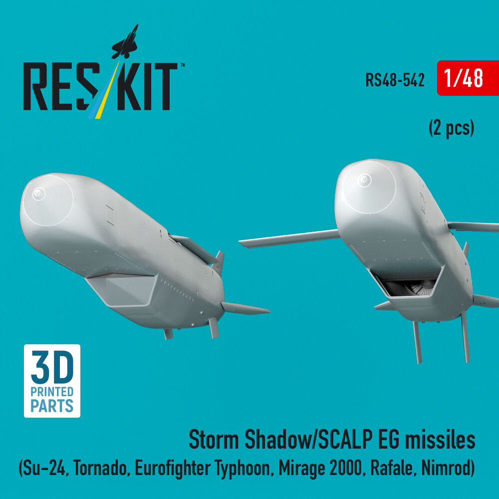 Storm Shadow/SCALP EG missiles (2 pcs) (Su-24, Tornado, Eurofighter Typhoon, Mirage 2000, Rafale, Nimrod) (3D Printed)