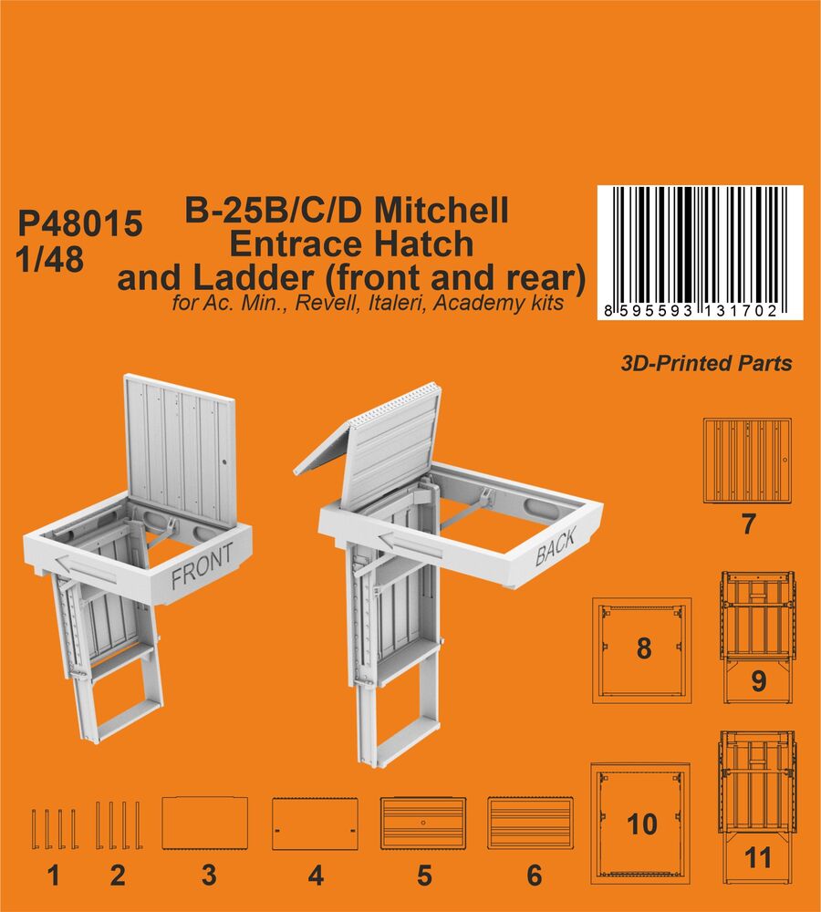 Typhoon Mk.I Gun Bays Correction Set   / for Airfix kit