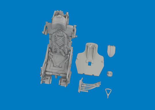 MiG-21F ejection seat w/ integral seat belts PRINT for Eduard