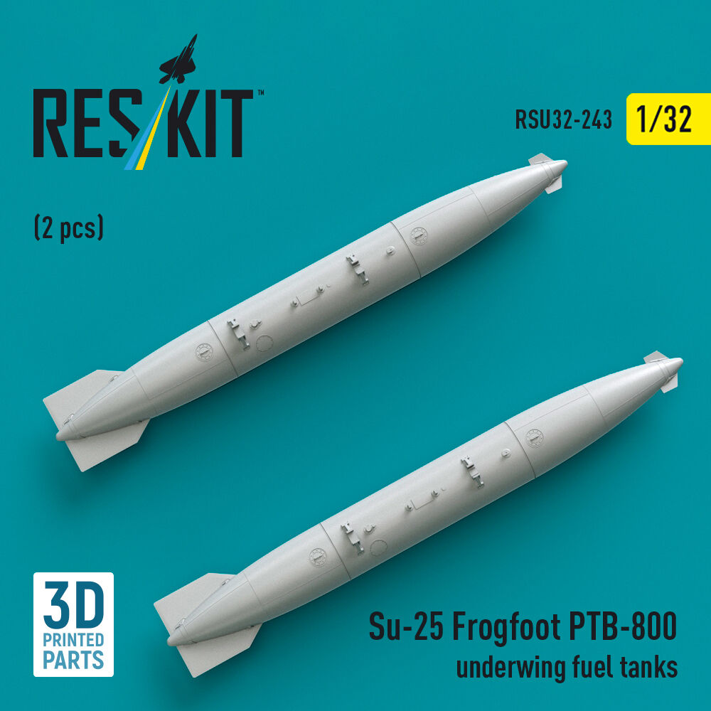 Su-25 Frogfoot PTB-800 underwing fuel tanks (2 pcs) (3D Printed)