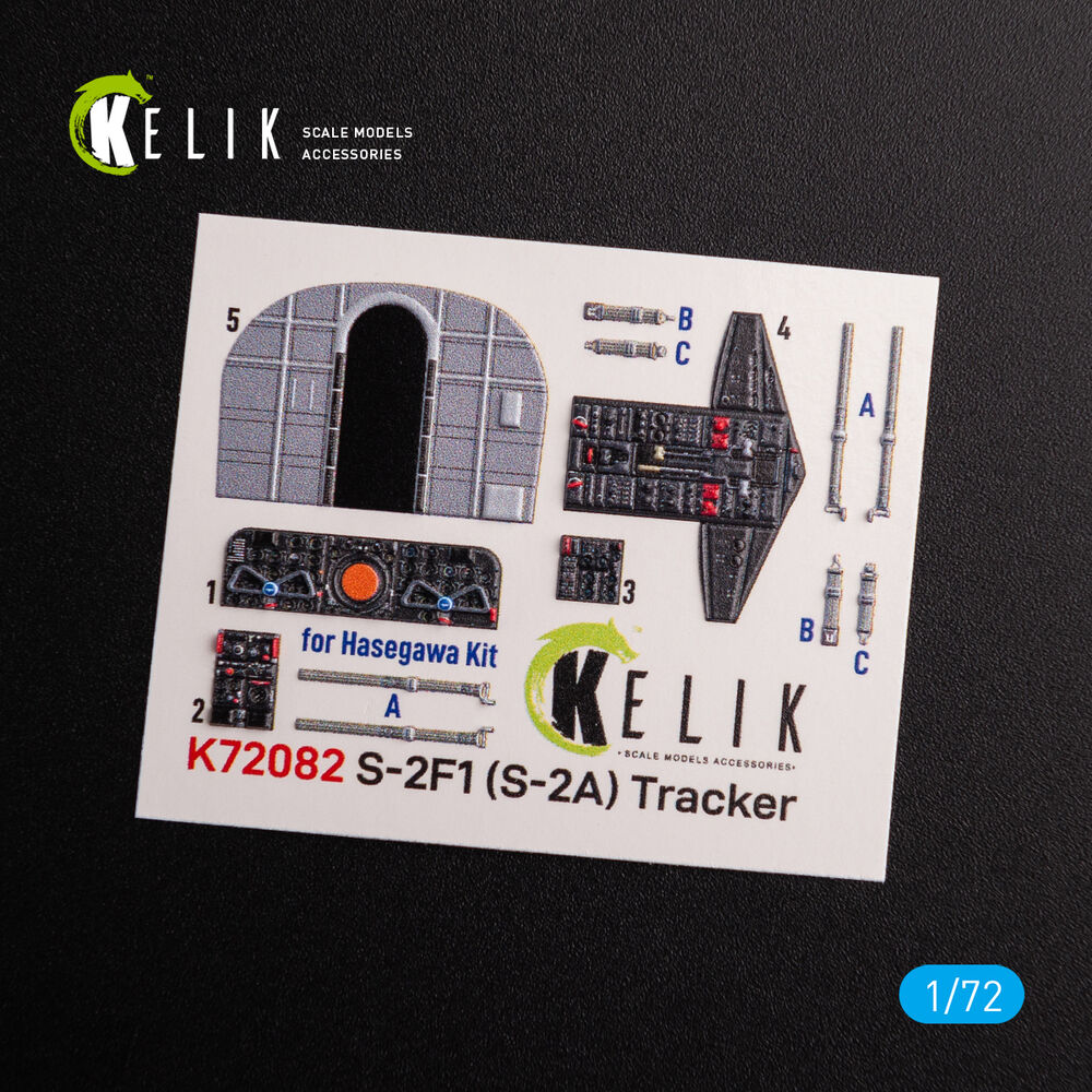 S-2A Tracker interior 3D decals for Hasegawa kit