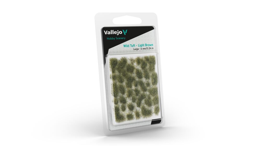 Vallejo Scenery: Wild Tuft  Light Brown (6 mm) L