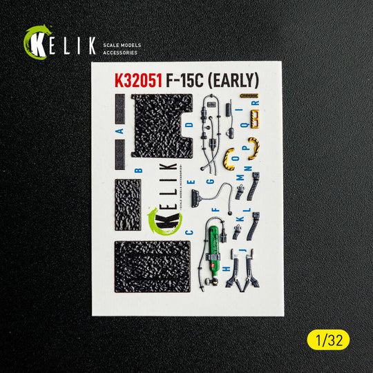 F-15C (early) - interior 3D decals for Tamiya kit