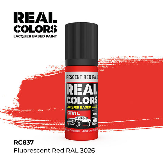 Real Colors: Fluorescent Red RAL 3026 17 ml.