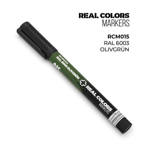 Real Colors Markers: RAL 6003 OLIVGRÜN