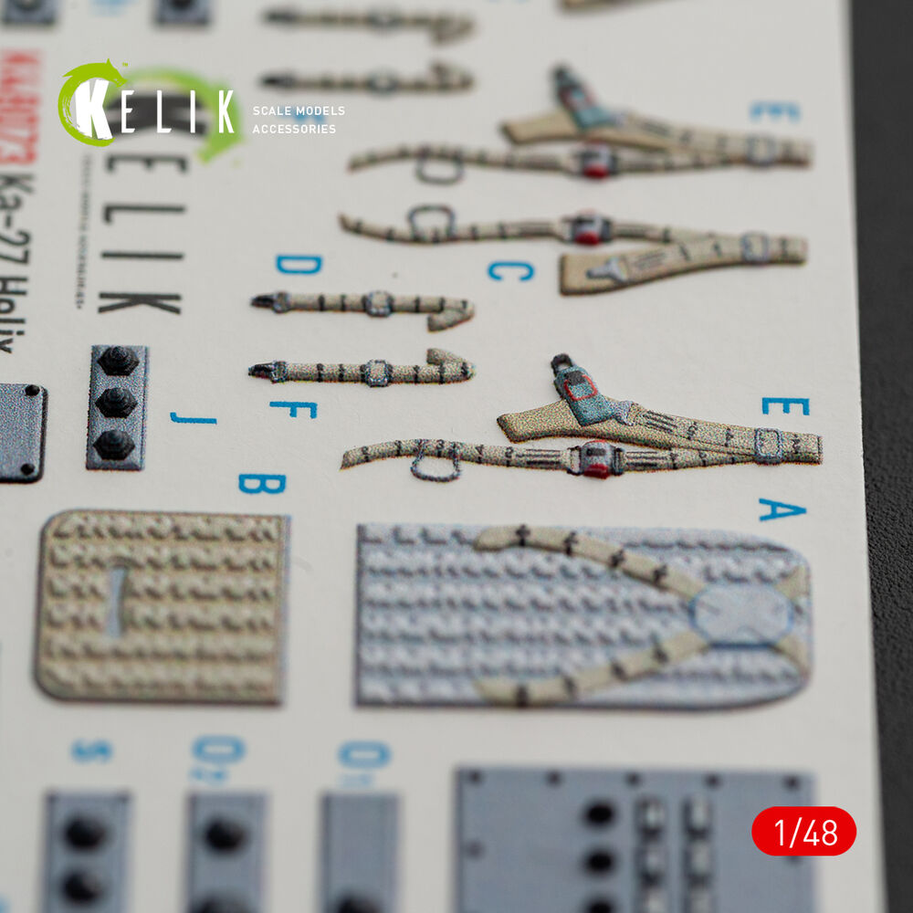 Ka-27 Helix interior 3D decals for HobbyBoss kit