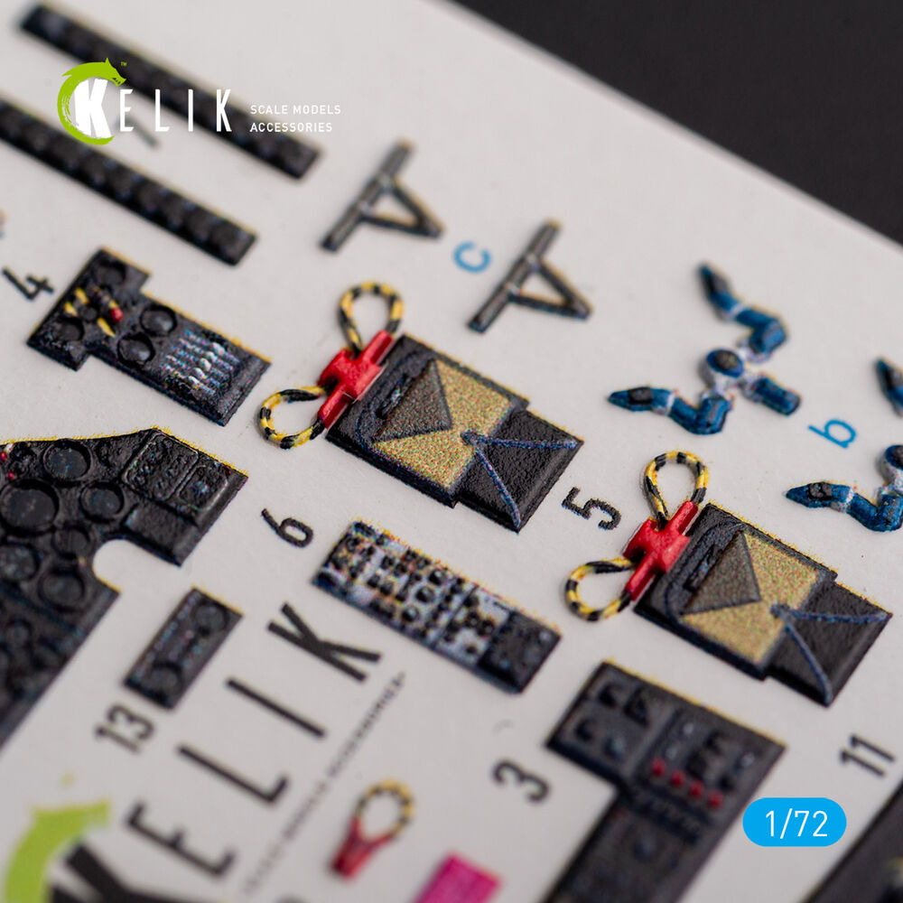 AVRO VULCAN B.2 Front cockpit - interior 3D decals for Airfix kit