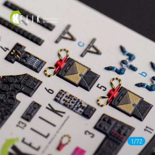 AVRO VULCAN B.2 Front cockpit - interior 3D decals for Airfix kit