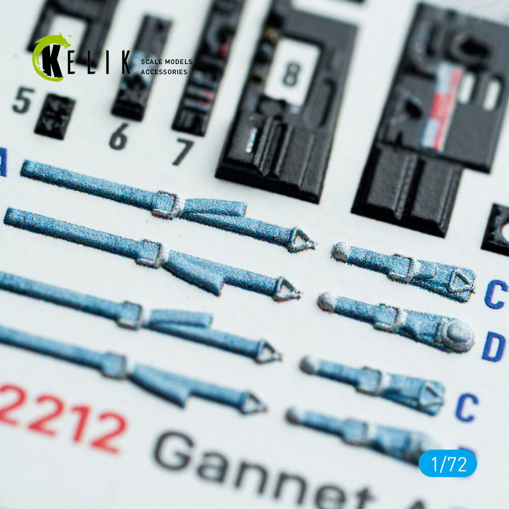 Gannet AS1/AS4 - interior 3D decals for Revell kit