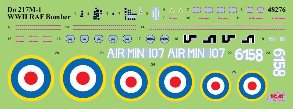 Do 217M-1, WWII RAF Bomber