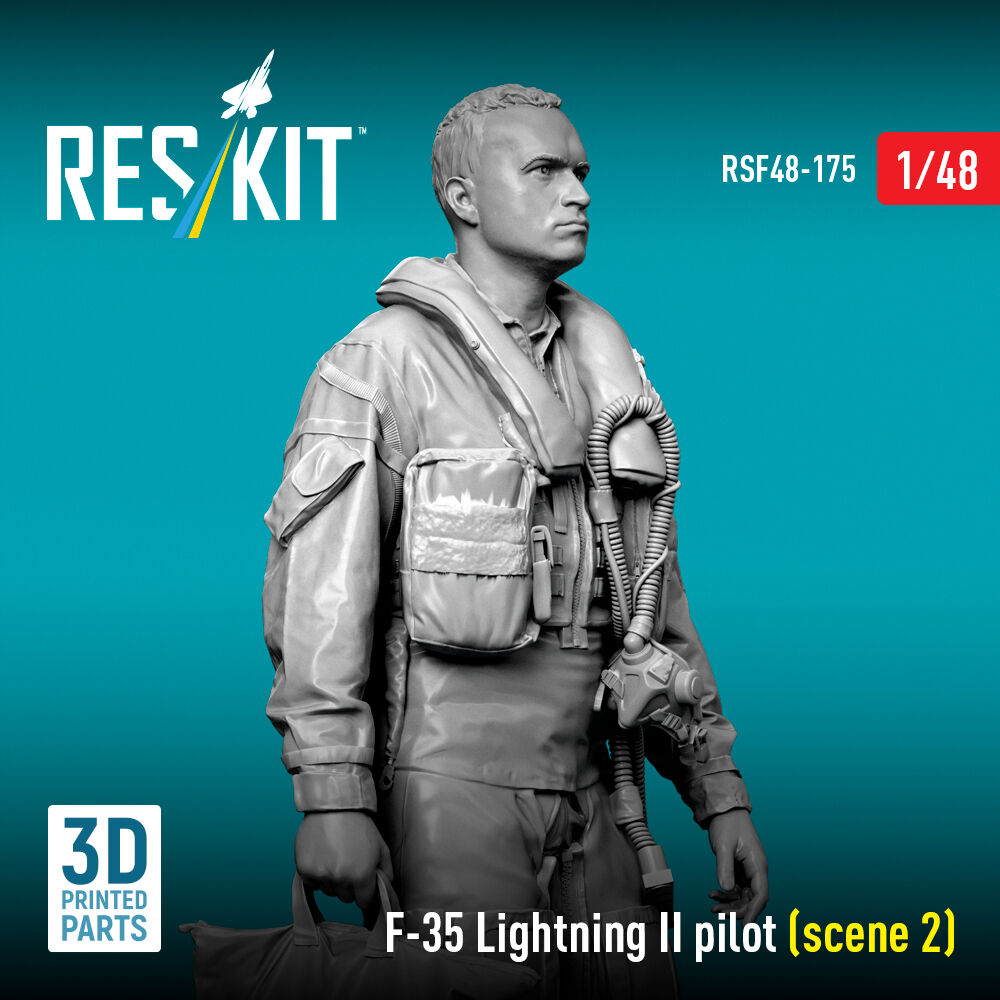 F-35 Lightning II pilot (scene 2) (3D Printed)