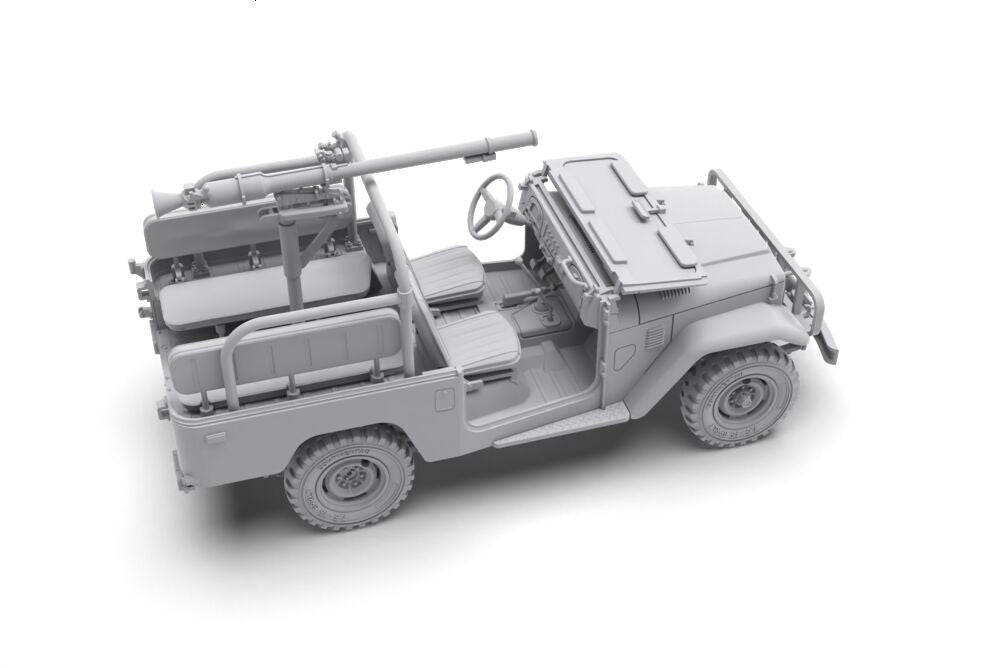 FJ43 Pickup with SPG-9.  RECOILLESS GUN
