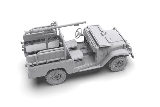 FJ43 Pickup with SPG-9.  RECOILLESS GUN