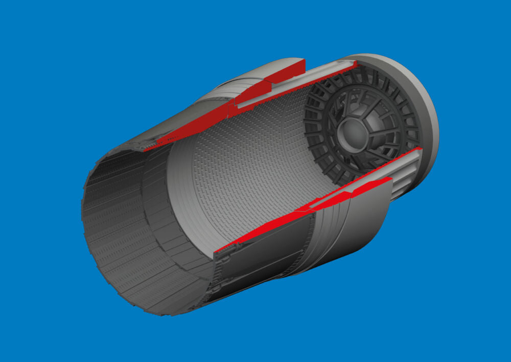 F-16I SUFA exhaust nozzle PRINT 1/48 for Great Wall Hobby