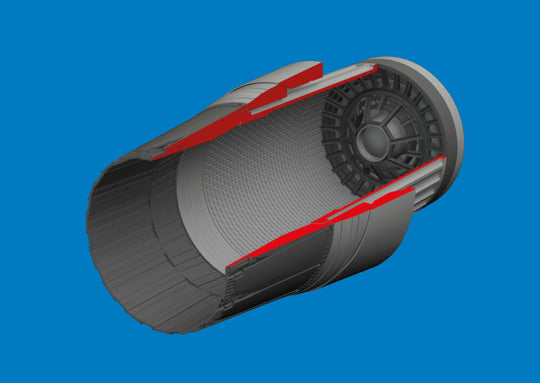 F-16I SUFA exhaust nozzle PRINT 1/48 for Great Wall Hobby