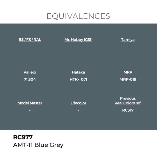 Real Colors: AMT-11 Blue Grey 17 ml.